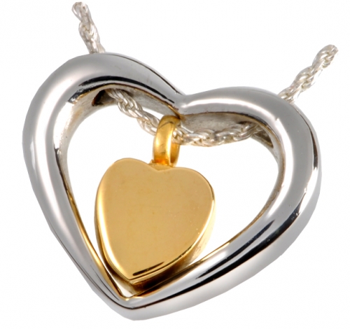 Stainless Steel Heart of Gold