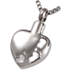 Stainless Steel Footprints on Heart