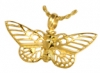 Stainless Steel Gilded Butterfly