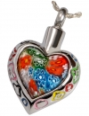 Stainless Steel Art Glass Heart II