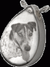 Pet Laser Engraved Sterling Silver Photo Pendant Cremation Jewelry